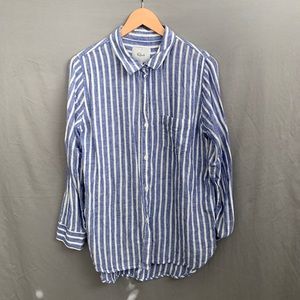 Rails striped linen shirt